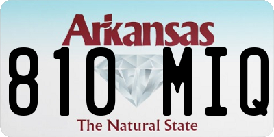 AR license plate 810MIQ
