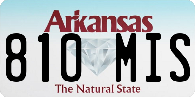 AR license plate 810MIS