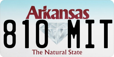AR license plate 810MIT