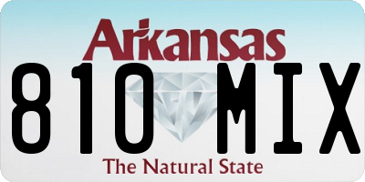 AR license plate 810MIX