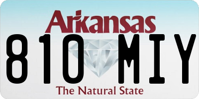 AR license plate 810MIY