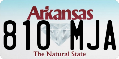 AR license plate 810MJA