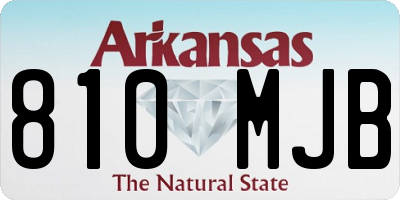 AR license plate 810MJB