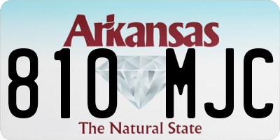 AR license plate 810MJC