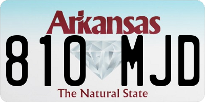 AR license plate 810MJD