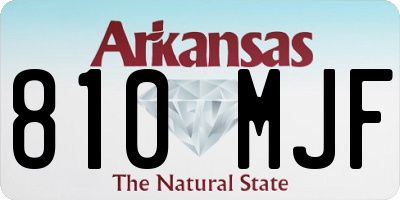 AR license plate 810MJF