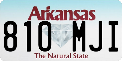 AR license plate 810MJI