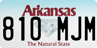 AR license plate 810MJM