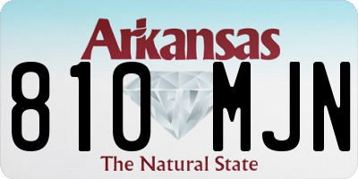 AR license plate 810MJN