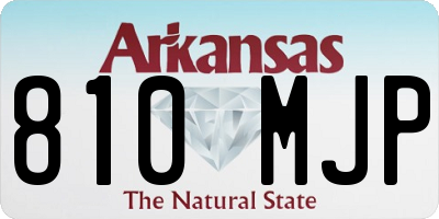 AR license plate 810MJP