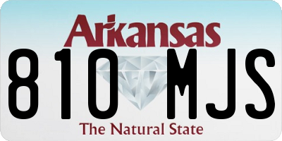 AR license plate 810MJS