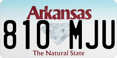 AR license plate 810MJU