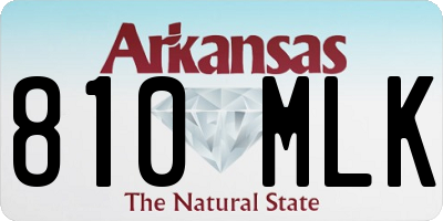 AR license plate 810MLK