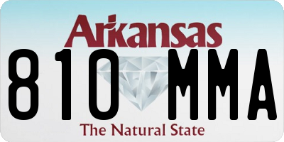 AR license plate 810MMA