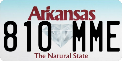 AR license plate 810MME