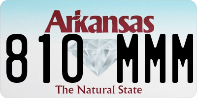 AR license plate 810MMM