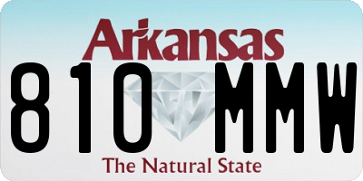 AR license plate 810MMW