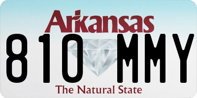 AR license plate 810MMY