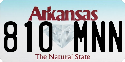 AR license plate 810MNN