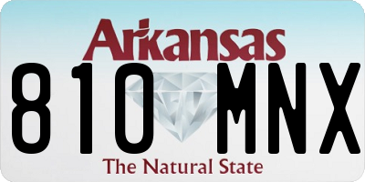 AR license plate 810MNX