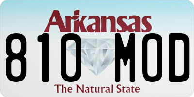 AR license plate 810MOD