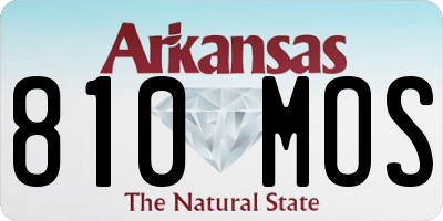 AR license plate 810MOS