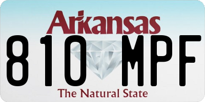 AR license plate 810MPF