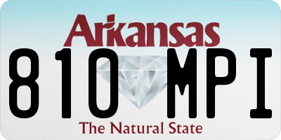 AR license plate 810MPI