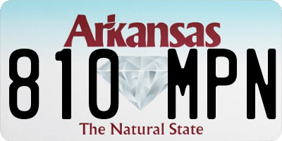 AR license plate 810MPN