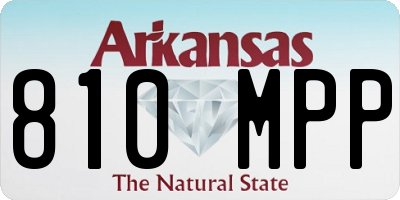 AR license plate 810MPP