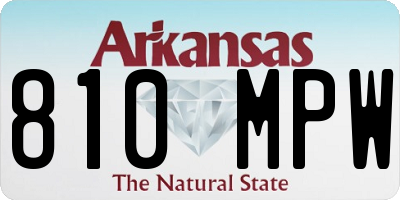 AR license plate 810MPW