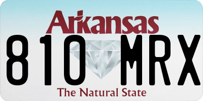 AR license plate 810MRX