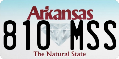 AR license plate 810MSS
