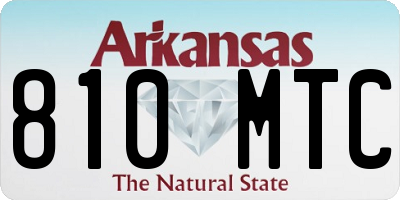 AR license plate 810MTC
