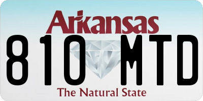 AR license plate 810MTD