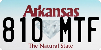 AR license plate 810MTF