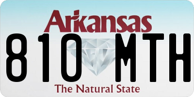 AR license plate 810MTH