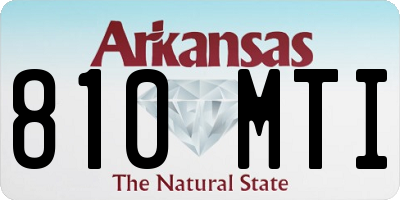 AR license plate 810MTI