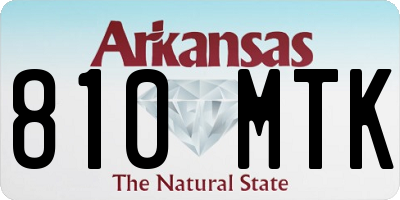 AR license plate 810MTK