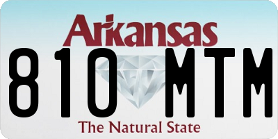 AR license plate 810MTM