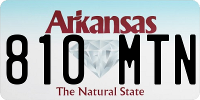 AR license plate 810MTN