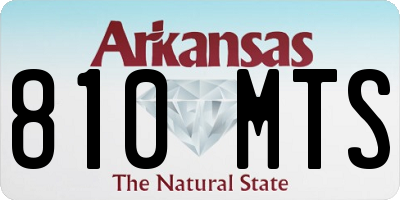 AR license plate 810MTS