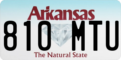AR license plate 810MTU