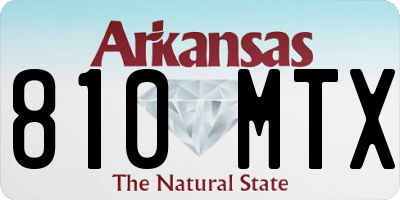 AR license plate 810MTX