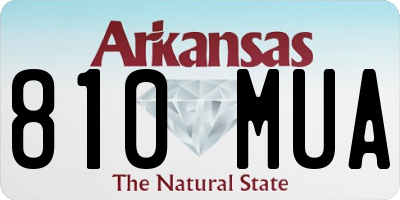 AR license plate 810MUA