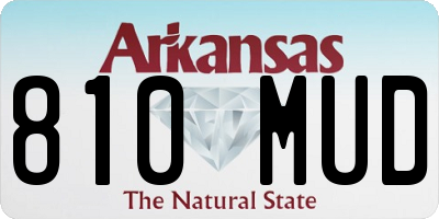 AR license plate 810MUD