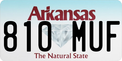 AR license plate 810MUF