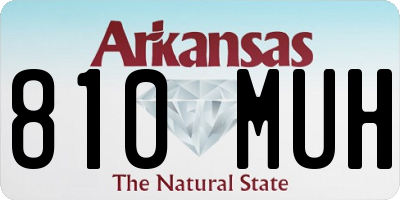 AR license plate 810MUH