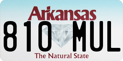 AR license plate 810MUL