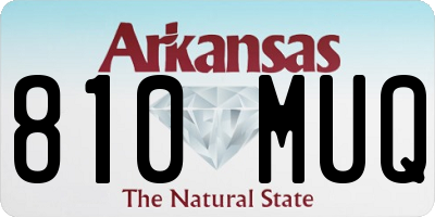 AR license plate 810MUQ